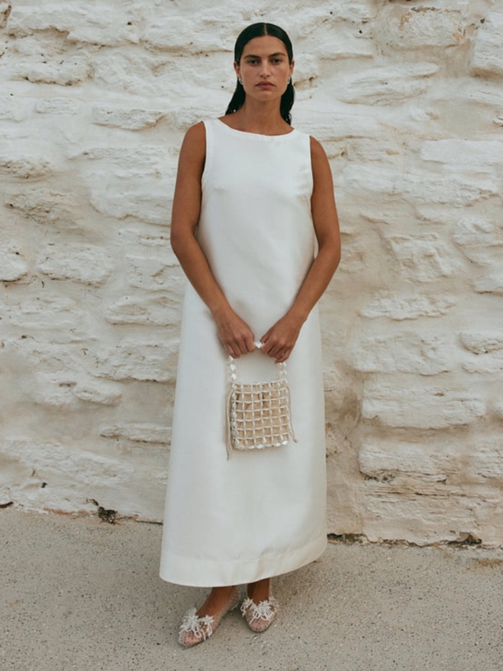 VRG GRL Fairfax Maxi Dress Cream